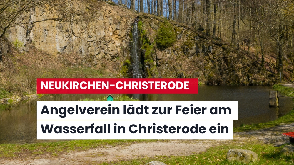 Feier am Wasserfallweiher in Christerode an Himmelfahrt